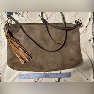 Joy Susan Brown Crossbody Bag with Tassel